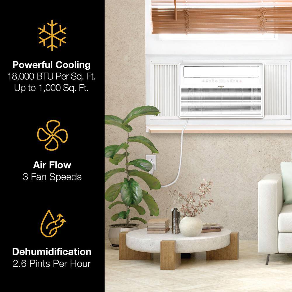 18,000 BTU White Window Inverter Air Conditioner with Remote