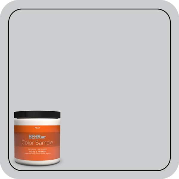 BEHR PREMIUM PLUS 8 oz. #PPU26-16 Hush Flat Interior/Exterior Paint & Primer Color Sample