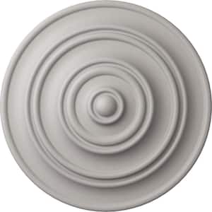 13-1/4 in. x 1/2 in. Classic Urethane Ceiling Medallion (Fits Canopies upto 4-1/8 in.), Ultra Pure White