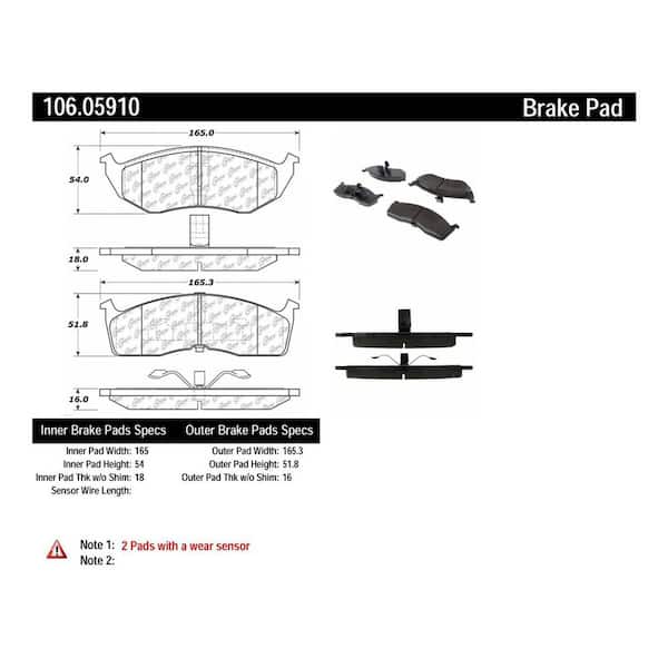 Centric Parts Disc Brake Pad Set