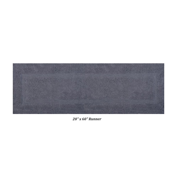 20x60 Lux Collection Bath Rug Gray - Better Trends