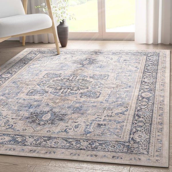 Arba Blue Indoor / Outdoor Area Rug Latitude Run Rug Size: Rectangle 3'6 x 5