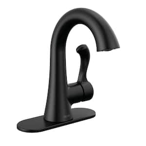 Esato Single Handle Single Hole Bathroom Faucet in Matte Black