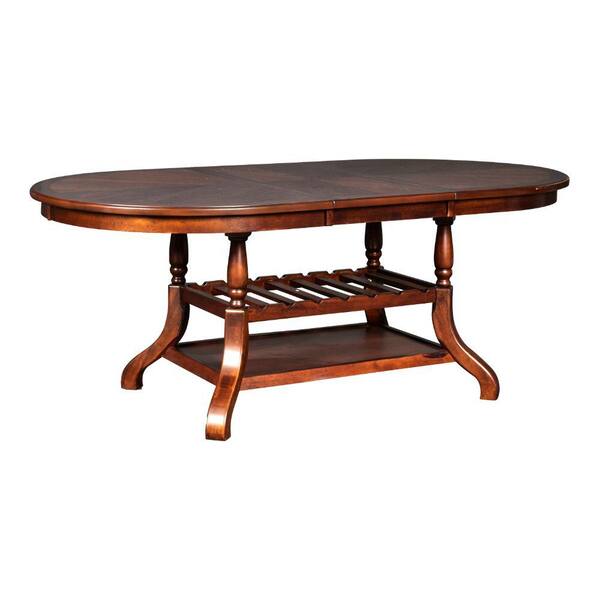 Benjara 39.25 In.Brown Wood 4 Legs Dining Table (Seat Of 8) BM219498 ...