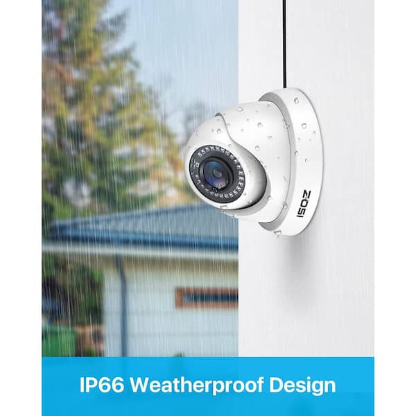 ZOSI 8CH 1080p Security Camera System – 4 Bullet Cams, 1TB DVR, Outdoor/Indoor, Night Vision