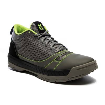 Men's Lightweight Breathable Mesh Water-Resistant Yard Work Shoe - Soft Toe - Grey/Green Size 8.5(M)