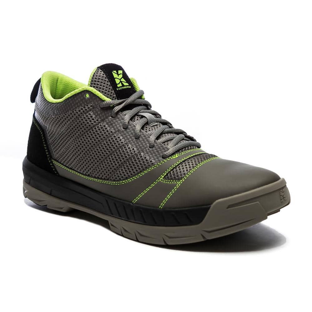 Men's Lightweight Breathable Mesh Water-Resistant Yard Work Shoe - Soft Toe - Grey/Green Size 7(M) price history on PriceWatchPro