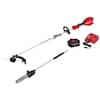 Milwaukee M18 FUEL 18V 16 in. Brushless Cordless Battery Powered QUIK-LOK String Trimmer 8.0 Ah FORGE Kit w/ Pole Saw Attachment 3016-21ST-49-16-2720