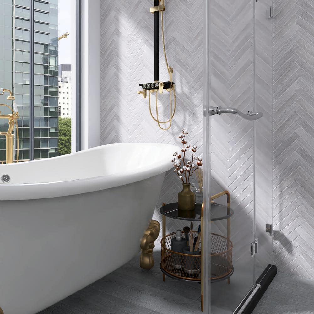Natural Polished Marble 2x8 Subway Wall and Floor Tile