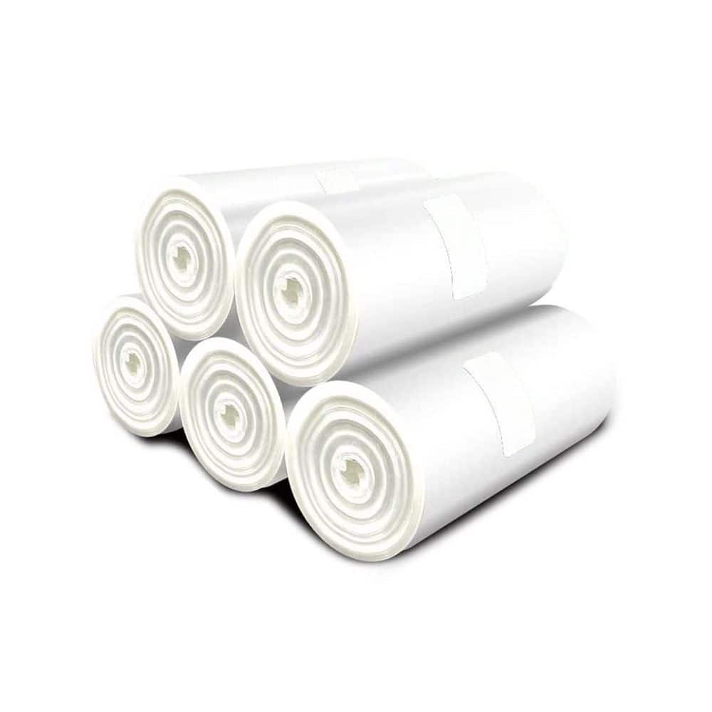 2.6 Gal. Compostable Trash Bags - Biodegradable Kitchen Bin Liners, White Bathroom Waste Bags for Office Dorm Car price history on PriceWatchPro