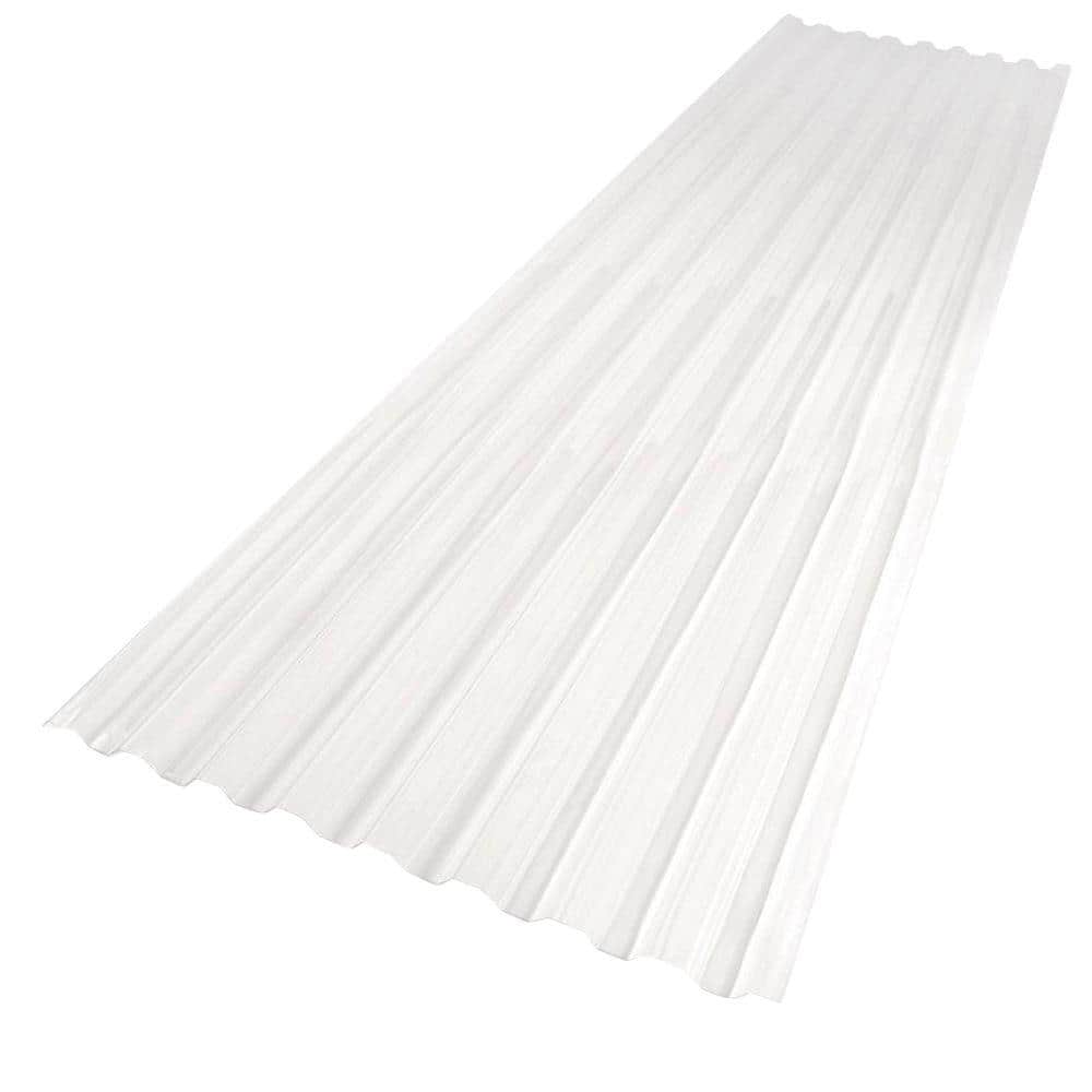 Suntuf 26 in. x 6 ft. Polycarbonate Roof Panel in Clear 155030 - The ...