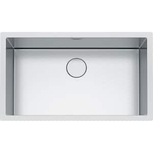 Professional Undermount Stainless Steel 32.5 in. x 19.5 in. Single Bowl Kitchen Sink