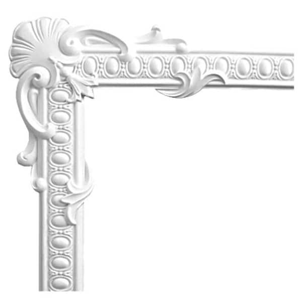 American Pro Decor 1 in. x 19-7/8 in. x 19-7/8 in. Egg and Dart Polyurethane Panel Moulding