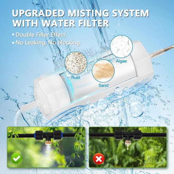 Oyezvary 59 ft. 18M Brass Misting System Line with Water