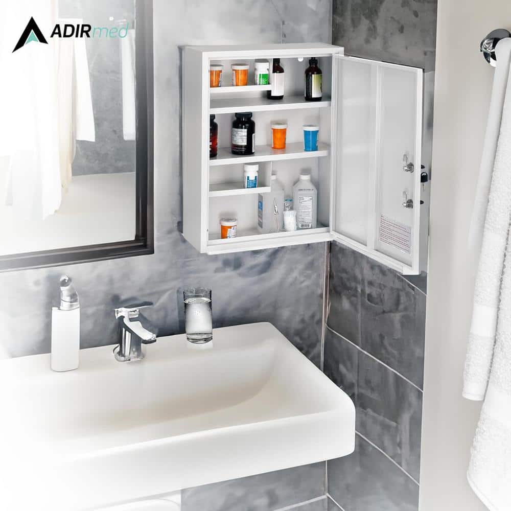 Vivacomfort 16 in. W x 21 in. H Medium White Surface Mount Dual