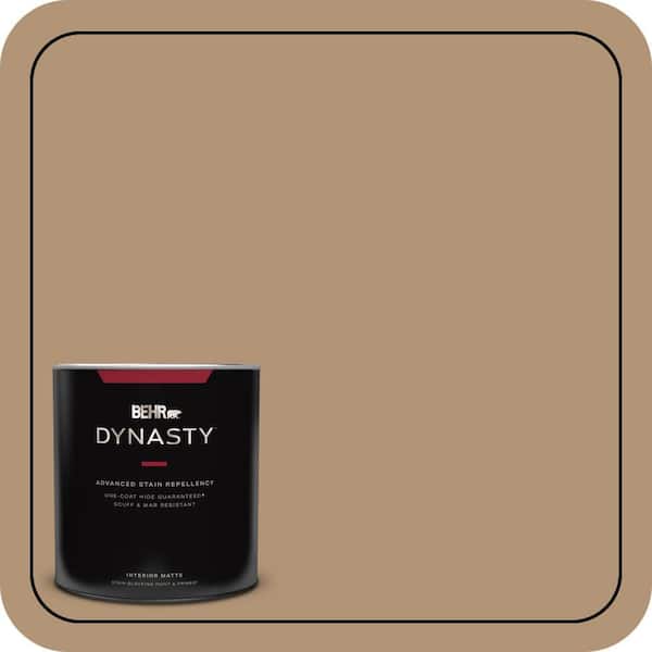 BEHR DYNASTY 1 qt. #290F-4 Cliff Rock Matte Interior Stain-Blocking Paint and Primer