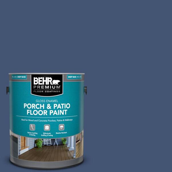 BEHR PREMIUM 1 gal. Home Decorators Collection #HDC-CL-26 Champlain Blue Gloss Enamel Interior/Exterior Porch and Patio Floor Paint