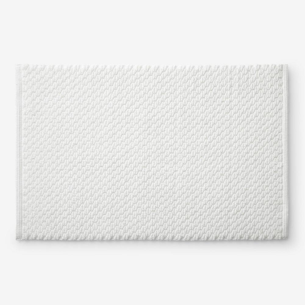Company Cotton Diamond Textured 21 in. x 34 in. White Bath Rug price history on PriceWatchPro