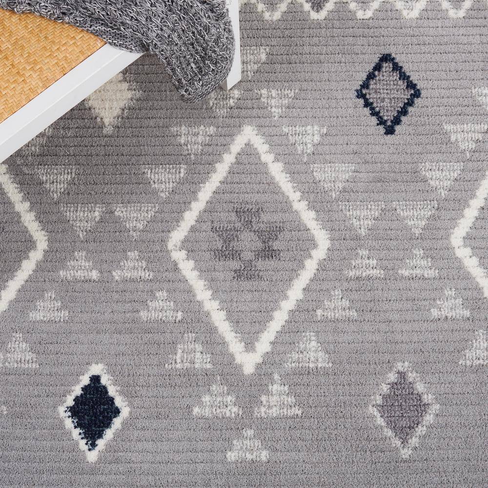Marrakesh Gray and Light Gray Rectangular Wool Area Rug
