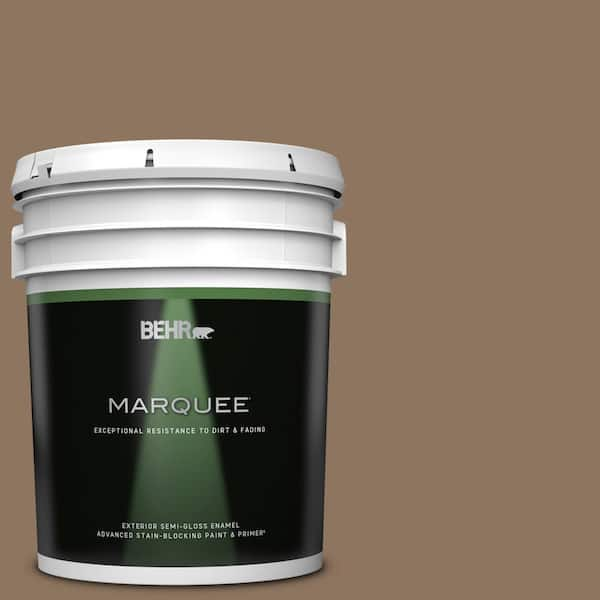 BEHR MARQUEE 5 gal. #700D-6 Belgian Sweet Semi-Gloss Enamel Exterior Paint & Primer