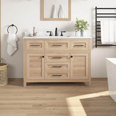 Unfinished bathroom deals vanity 60