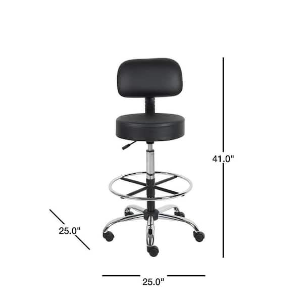 Task stools best sale adjustable height