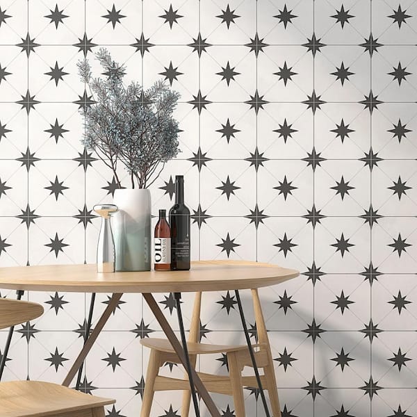 Ivy Hill Tile Polaris Blanco 9 in. x 0.39 in. Matte