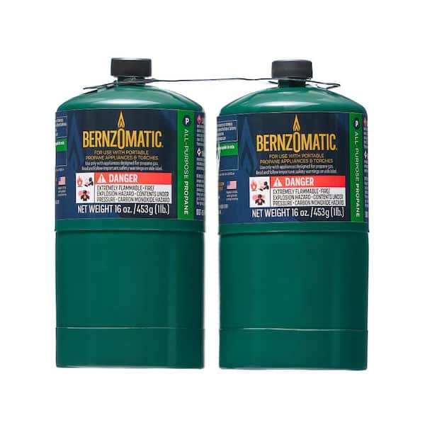 Bernzomatic 1 lb. All-Purpose Propane Gas Cylinder (2-Pack)