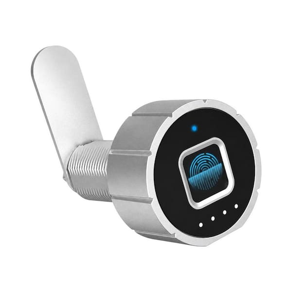 Fingerprint Cabinet Lock, 0.79 in. L Cabinet Cam Lock with Fingerprint and Bluetooth, Keyless Drawer Lock