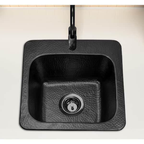 Monarch Hand Hammered Metal Tissue Box Cover in Matte Black