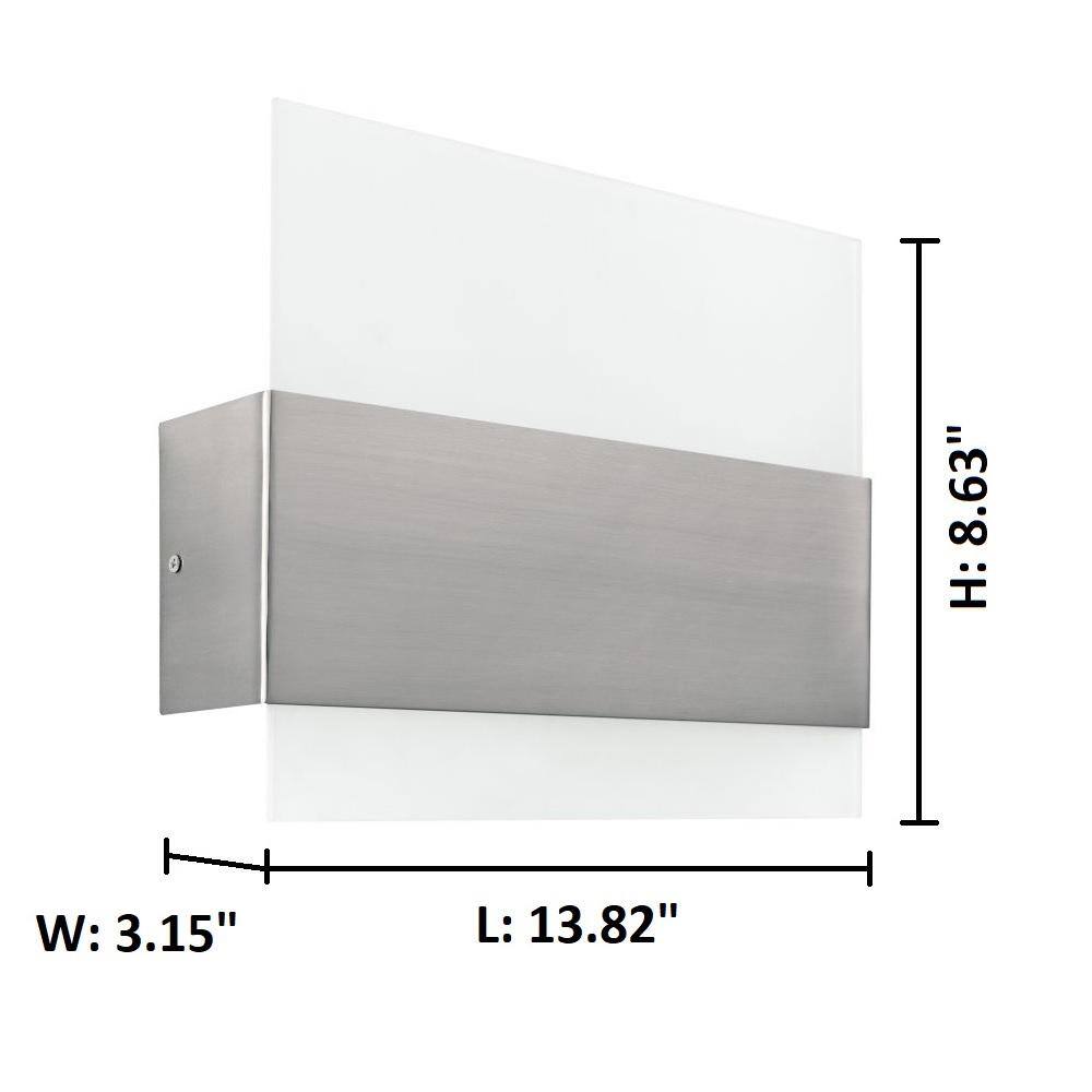Nikita Matte Nickel Dimmable LED Wall Sconce