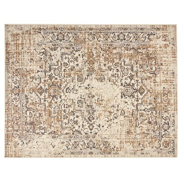 Noble House Pronghorn Sand Gray/Ivory 8 ft. x 10 ft. Indoor/Outdoor Area Rug