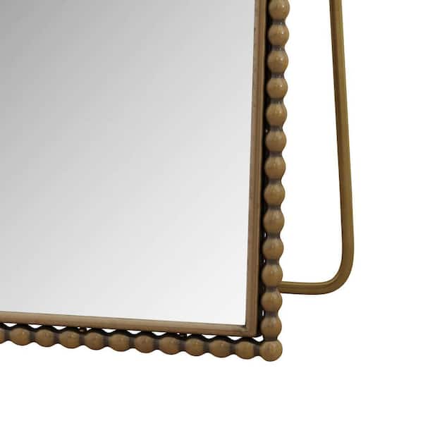 Gold 36 in. W x 66 in. H Arch Retro Full Length Mirror with