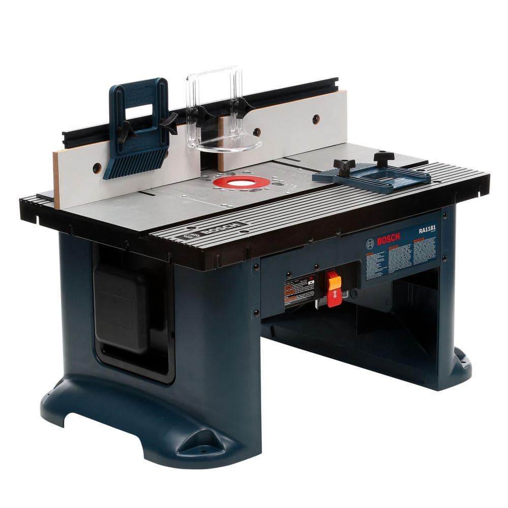 Bosch 27 in. x 18 in. Aluminum Top Benchtop Router Table with 2-1