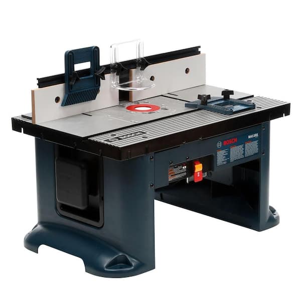 Bosch RA1181 27 in. x 18 in. Aluminum Top Benchtop Router Table with 2-1/2 in. Vacuum Hose Port - 1