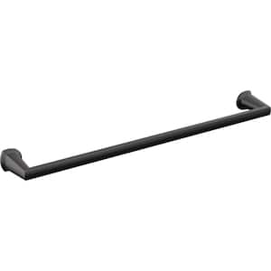 Galeon 24 in. Wall Mount Towel Bar Bath Hardware Accessory in Matte Black