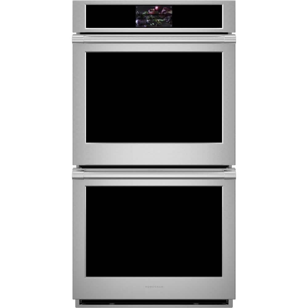27 in. Smart Double Electric Wall Oven with Convection Self Cleaning in Stainless Steel