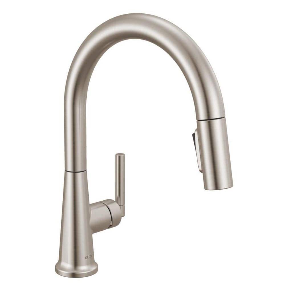 Foundations Design Series Modern Stainless 14.94 in. H Pull Down Sprayer Kitchen Faucet with 360° Swivel Spout price history on PriceWatchPro