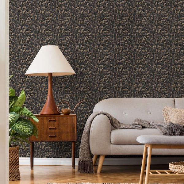 Transform Snowbelle Brown Peel & Stick Wallpaper
