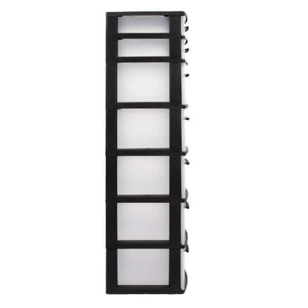 MQ Eclypse 7-Drawer Plastic Storage Unit - Espresso