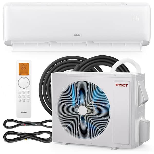 36K BTU 21 SEER2 Mini-Ductless Inverter Split Air Conditioner and Heating System, Wifi, 16 ft. Copper Line Set, 208-230V