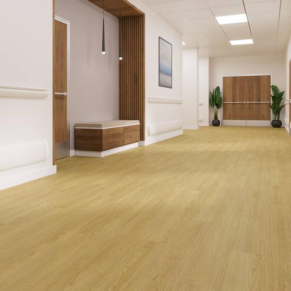 Lucida USA GlueCore Pro Perla Brown 28-mil x 7-in W x 48-in L Waterproof Glue Down Luxury Vinyl Plank Flooring (23.5-sq ft/ Carton)