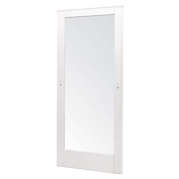 Andersen 71-1/4 in. x 79-1/2 in. 400 Series White Universal Frenchwood Gliding Patio Door with White Interior, Moving Panel