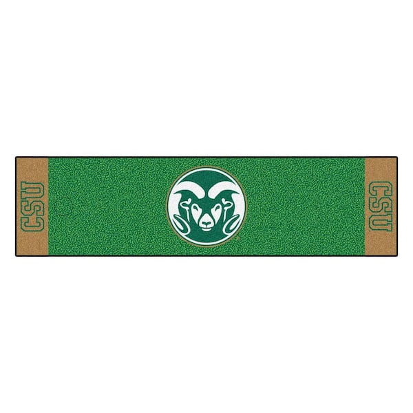 FANMATS NCAA Colorado State University 1 ft. 6 in. x 6 ft. Indoor 1-Hole Golf Practice Putting Green