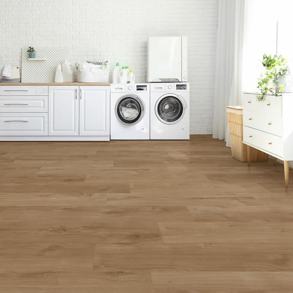 Sapelo Mount Oak 22 MIL x 8.7 in. W x 59 in. L Waterproof Click Lock Luxury Vinyl Plank Flooring (25 sq. ft./Case)