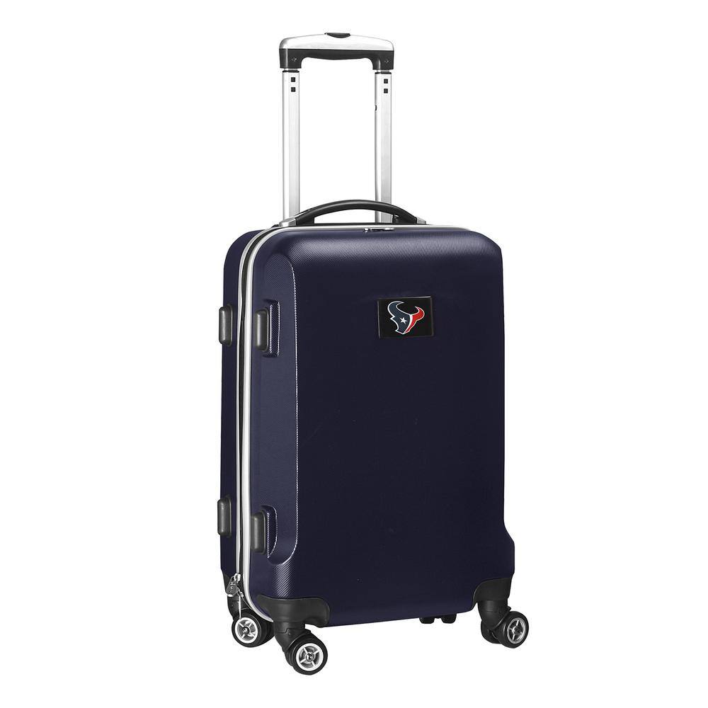 Denco NFL Houston Texans 21 in. Navy CarryOn Hardcase Spinner Suitcase
