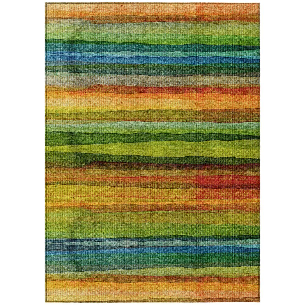 Chantille Machine Washable Indoor/Outdoor Abstract ACN2093 Green 9 ft. x 12 ft. Area Rug price history on PriceWatchPro