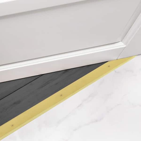 M-D Building Products 2-1/2 in. x 1/4 in. x 36 in. Gold Aluminum