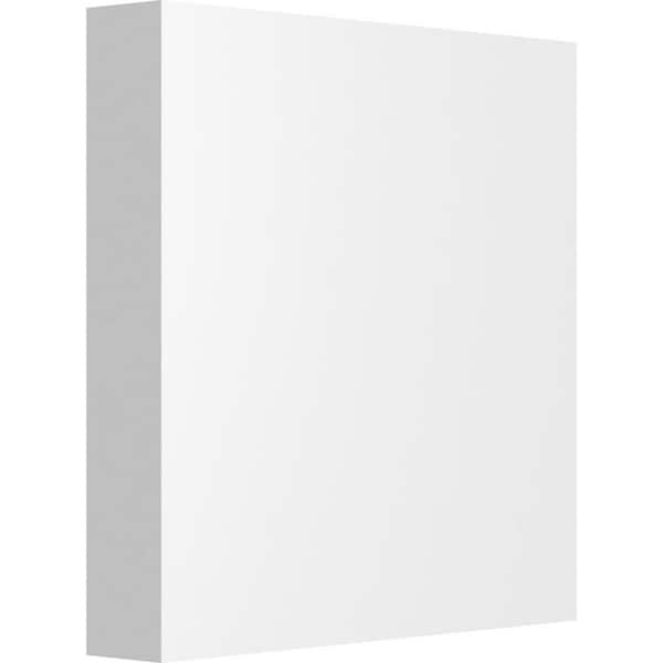 Ekena Millwork 6 in. W x 6 in. H x 1 in. P Standard Sedgwick Rosette with Square Edge (2-Pack)
