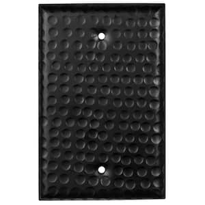 Black 1-Gang Blank Plate Wall Plate (1-Pack)